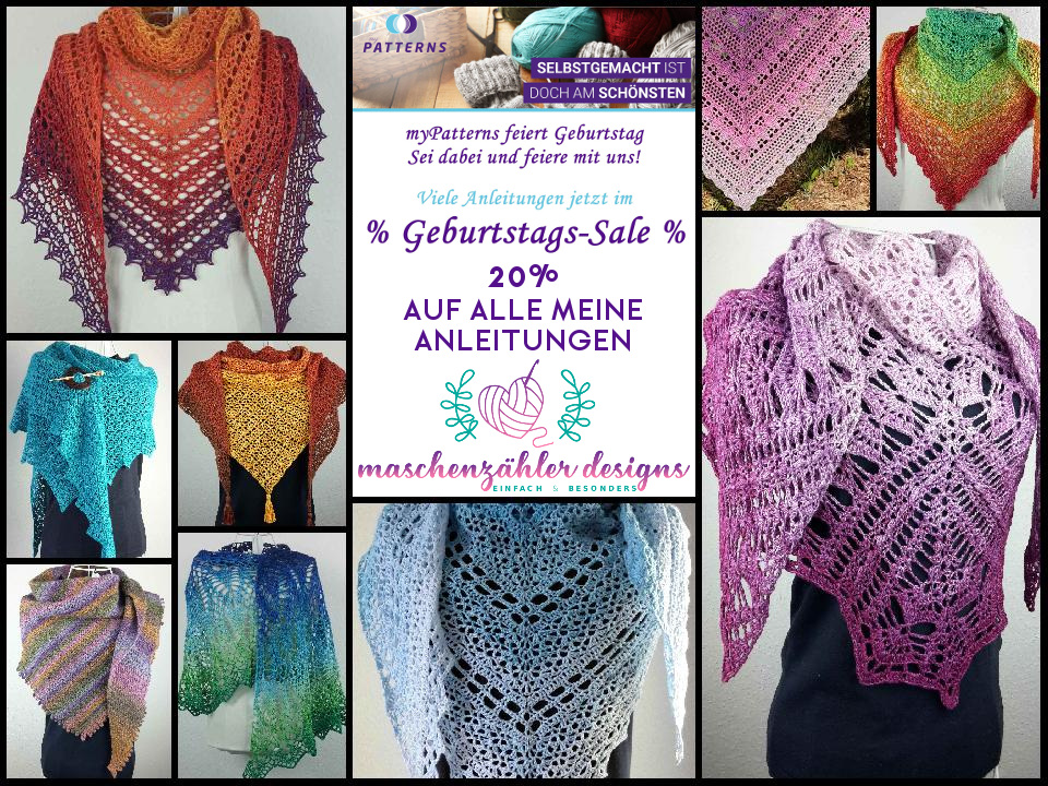 Geburtstags-Sale auf myPatterns: 20% auf alle meine Anleitungen